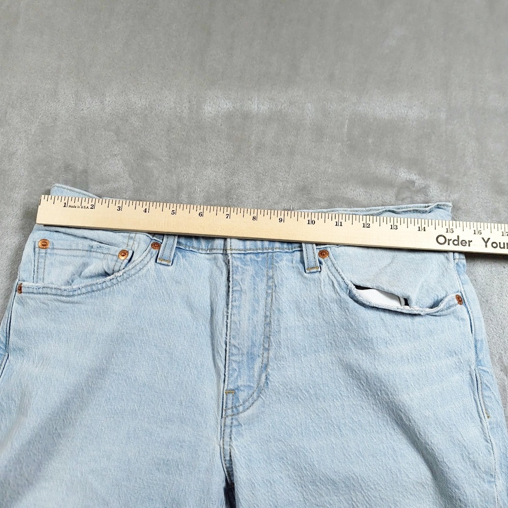 Levis 511 Premium Jeans Mens 30x30.5 Light Wash Slim Denim Cotton Distressed - Picture 10 of 16